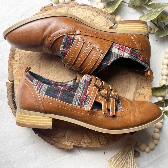mark. -Mad About Plaid -Brogues Booties-Size 7 - Picture 4 of 5